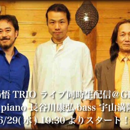6/29(水) 進藤陽悟TRIO ライブ同時配信！
