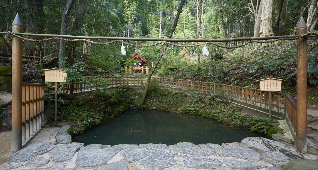 ぴくさんぽ　八重垣神社　鏡の池