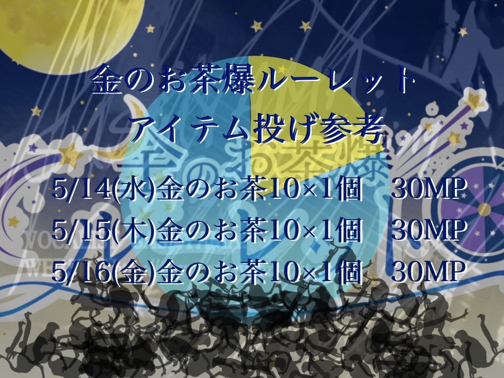 ▼5月16日のルーレットに向けて
