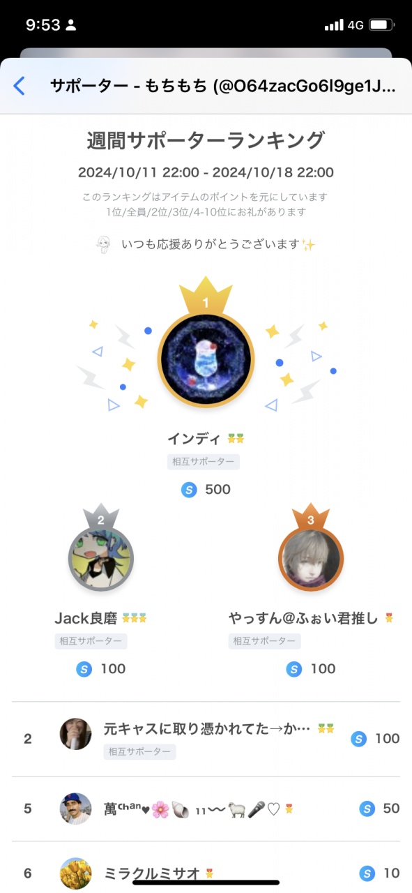 今週の予定
