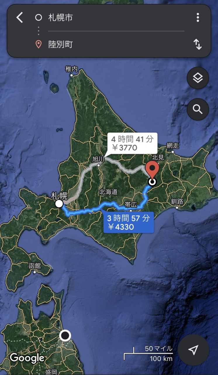 明日、苫小牧から札幌までヒッチハイクで行ってそっか