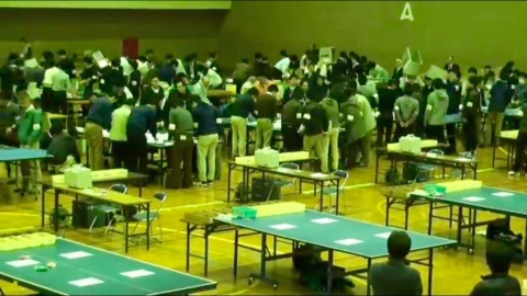 開票所から生中継。沼津市市議会議員選挙。