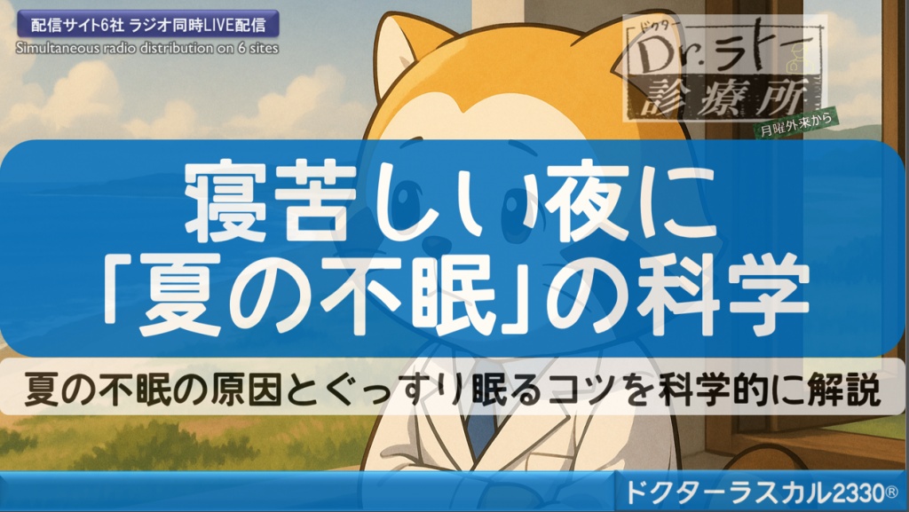 「寝苦しい夜に｢夏の不眠｣の科学」夏の不眠の原因とぐ