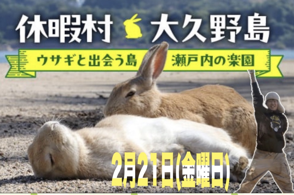 うさぎの島で癒されに行こうぜ🐇🏝️
