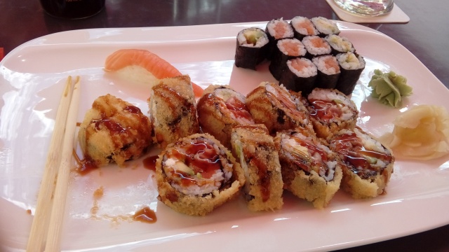 Sushi Time in Japanese Restaurant called Oishi.