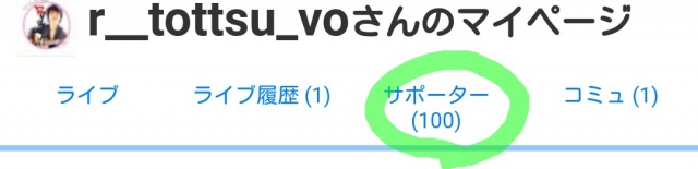 お陰様でサポーターが100人になりました！