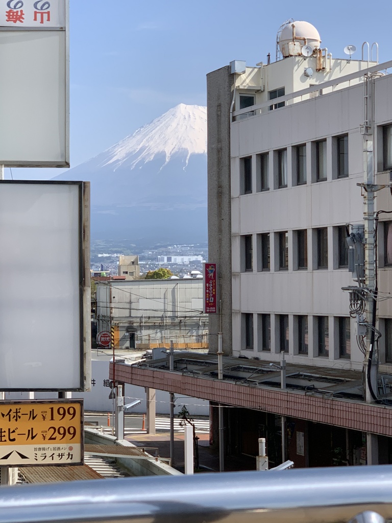 富士山を眺める雑談