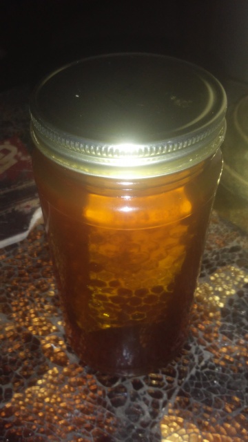 i got at the farmer market Honey Jar with the hone