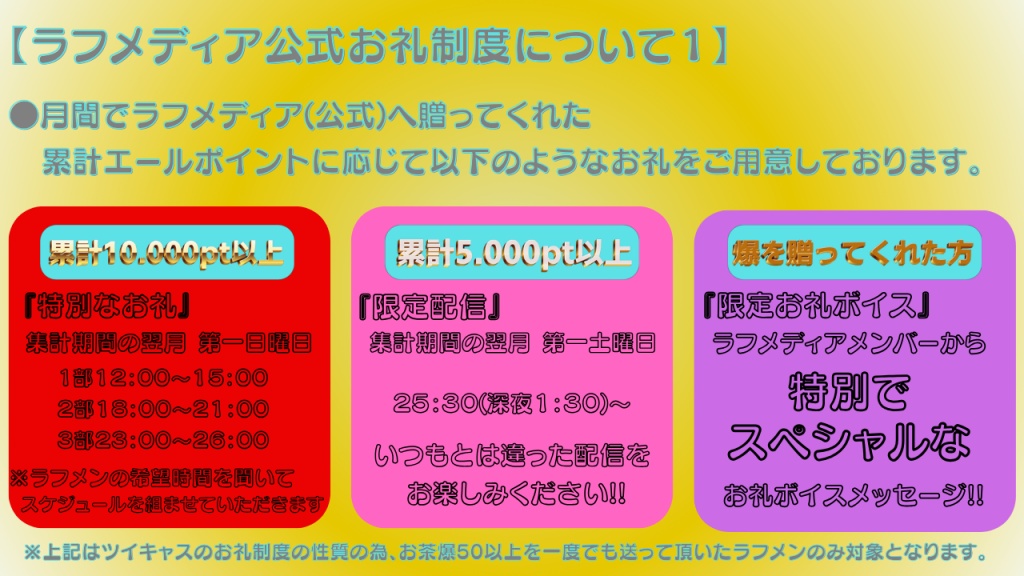 【ラフメディア公式お礼制度】
