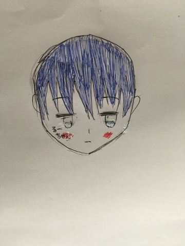 るーちゃんの絵書いた