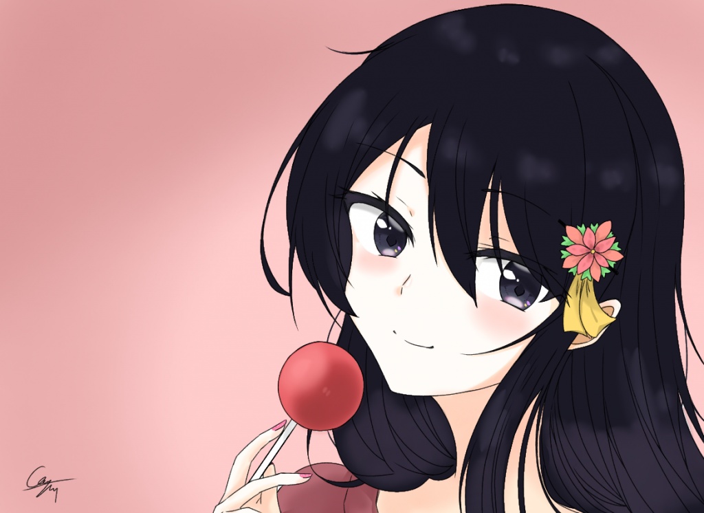 早めに正月のイラスト完成しますた~(≧▽≦)