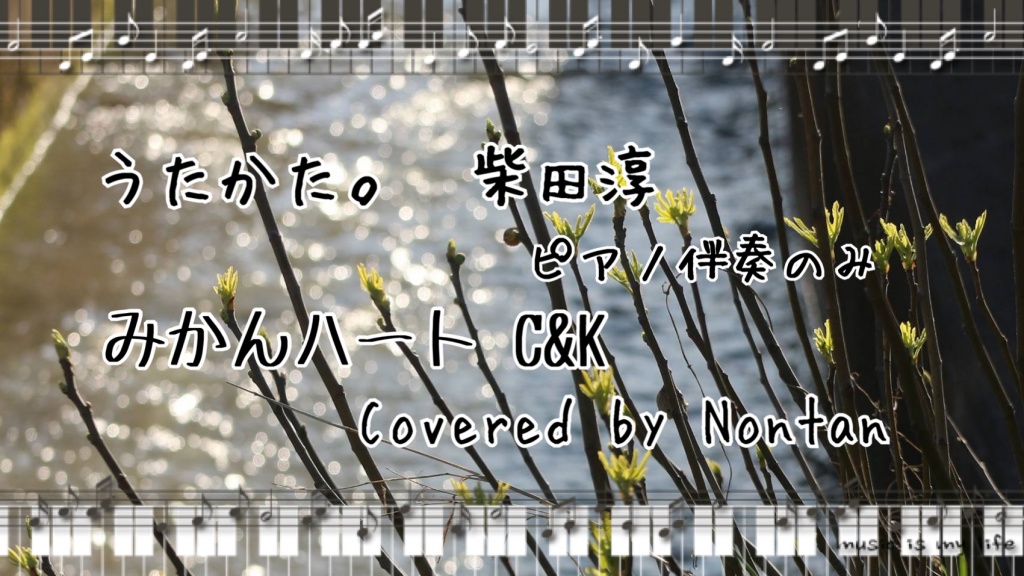 YouTubeに 柴田淳さんの  ♪うたかた。 のピアノ伴奏を