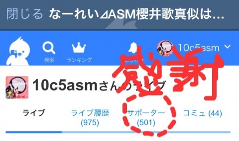 【サポーター500人突破！】