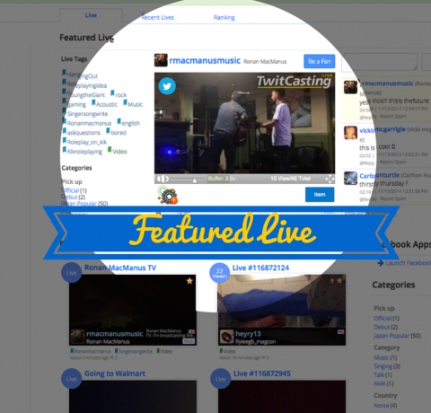 WIN A PROMOTED BROADCAST IN THE FEATURED LIVE SCRE