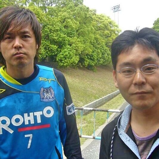 日本で一番大好きなサッカー選手と。