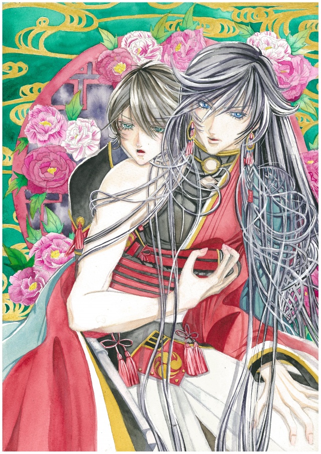 刀剣乱舞兼さんと国広くんの水彩画できました。