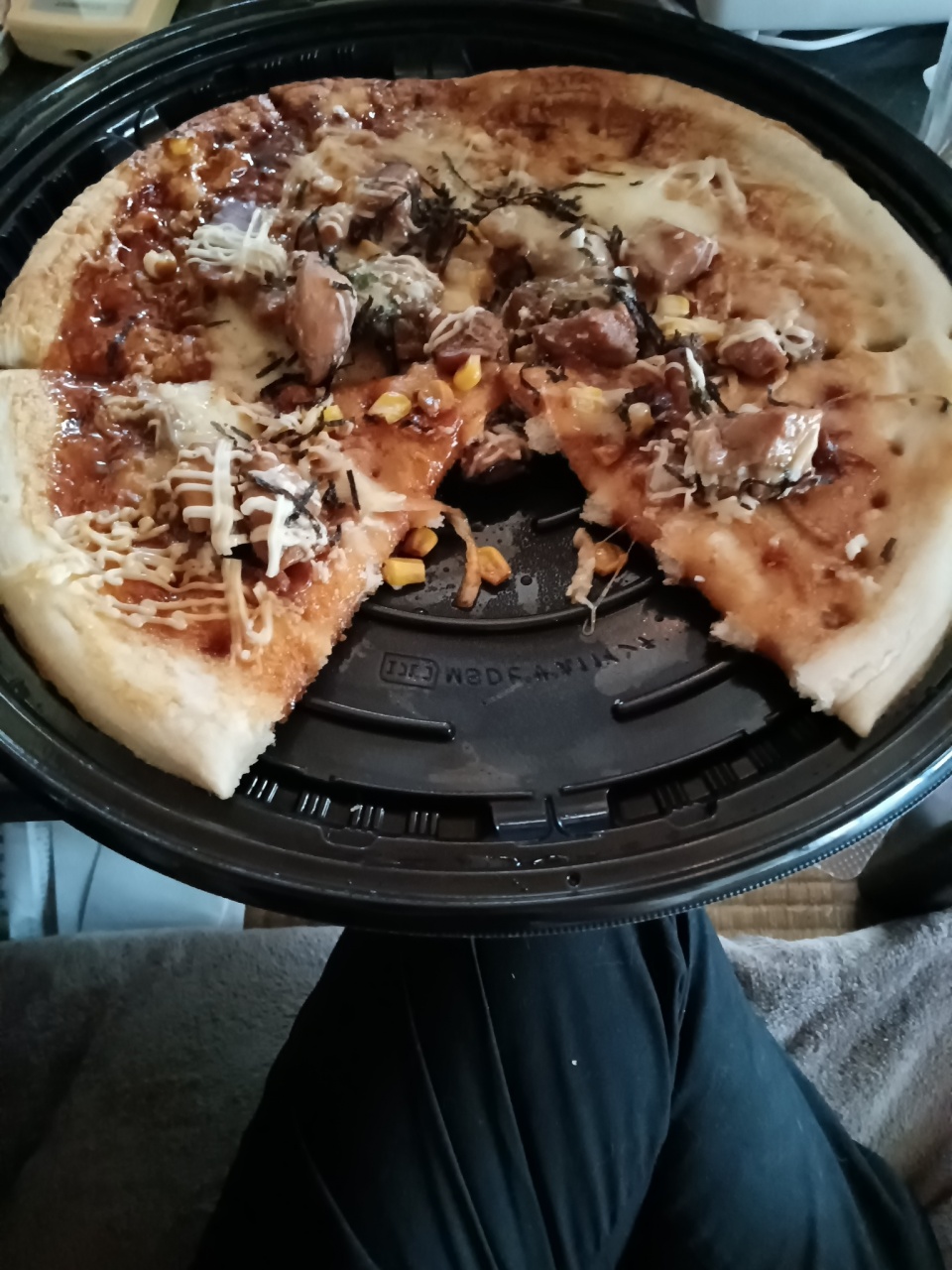 一切れ食べてもデカいザーピー(笑)あなどれんな
