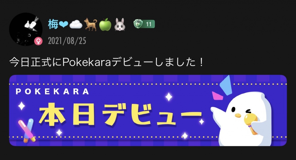 ポケカラのアカウントすごい前に作ってた🙄 
