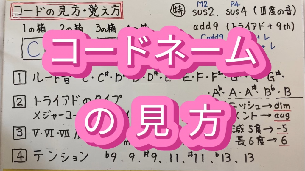コードネームの見方
