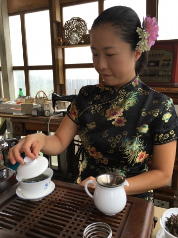中国茶藝の実況録画