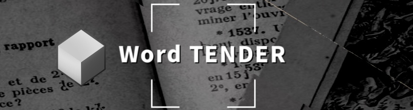Word TENDER ルール