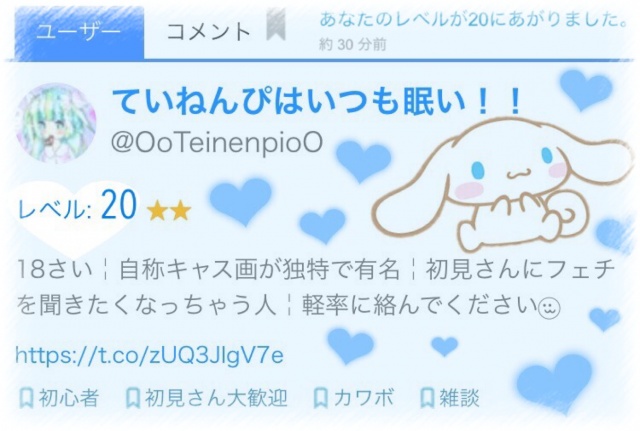 \ レベル20突破しました /