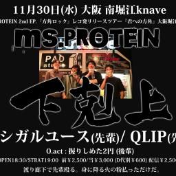 11/30  Ms.PROTEIN 下剋上 3マン