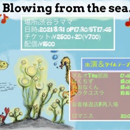 『Blowing from the sea．』