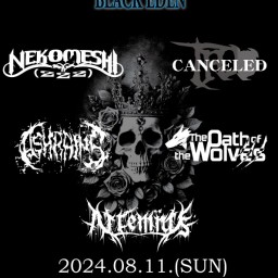 8/11 TACHIKAWA METAL FES. 2024 BLACK EDEN