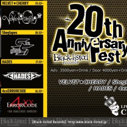 10/13(日)  Black-listed Records 20th Anniversary Fest =DAY 2=