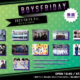 10/15(金)BOYS FRIDAY