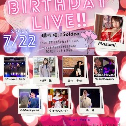 MasumI.レコ発&BIRTHDAY LIVE!!