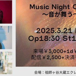 3/21(金) Music Night Cruise〜音が舞う〜