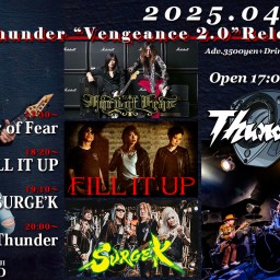 4/20(日) 「Thunder『Vengeance 2.0』Release Event！」